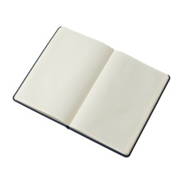 Блокнот в твердой обложке A5 «Виспи» в клетку, темно-синий