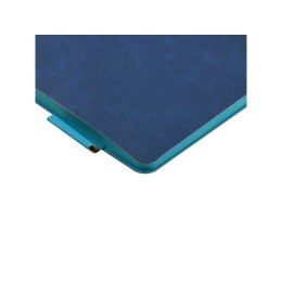Блокнот А5 "Boston", синий с голубым срезом