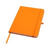 Teak блокнот А5 из переработан. материала в твердой обложке с линован. страницами - Оранжевый