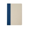 Liliana блокнот формата А5 в твердой обложке из пластика из сахарного тростника - Синий