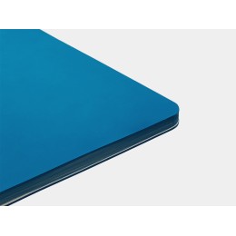 Блокнот "Audrey" А5 на сшивке в гибкой обложке софт-тач, синий