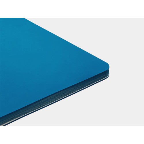 Блокнот "Audrey" А5 на сшивке в гибкой обложке софт-тач, синий