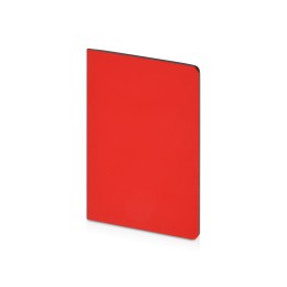 Бизнес-тетрадь А5 "Pragmatic Contrast", 40 листов в клетку, красный с темно-серым срезом