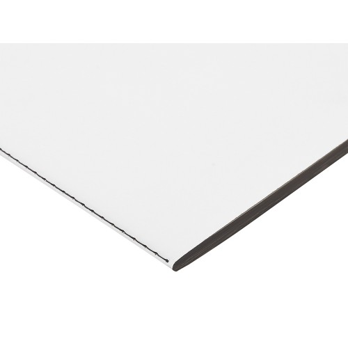 Бизнес-тетрадь А5 "Pragmatic Contrast", 40 листов в клетку, белый с черным срезом