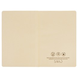 Блокнот А5 из переработанного тростника и RPET "Adiantum", 80 листов, гибкая обложка, красный