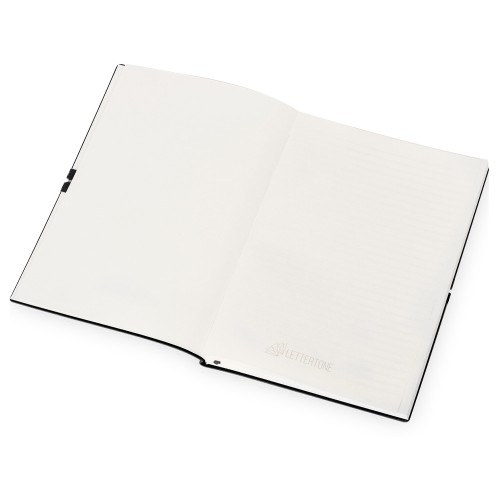 Блокнот "Horizon" с горизонтальной резинкой, гибкая обложка, 80 листов, черный