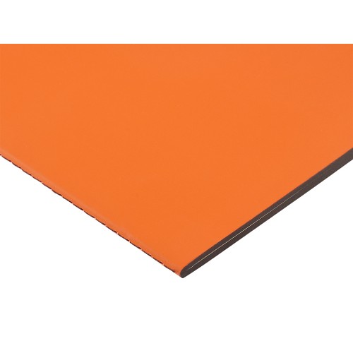 Бизнес-тетрадь А5 "Pragmatic Contrast", 40 листов в клетку, оранжевый с темно-серым срезом