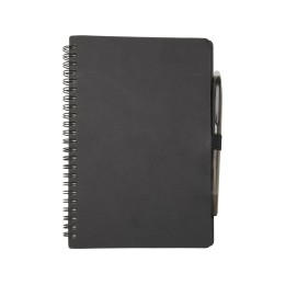 Slate многоразовый набор из блокнота в мягкой обложке и ручки - сплошной черный