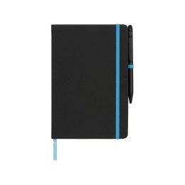 Блокнот Noir Edge среднего размера, черный/синий