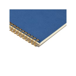 Бизнес тетрадь на гребне А5 "Pragmatic", 60 листов в клетку, синий