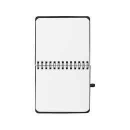 Блокнот А6 "Журналист" с ручкой, черный (Р)