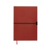 Блокнот "Horizon" с горизонтальной резинкой, гибкая обложка, 80 листов, красный