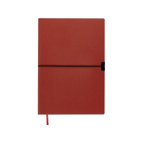 Блокнот "Horizon" с горизонтальной резинкой, гибкая обложка, 80 листов, красный