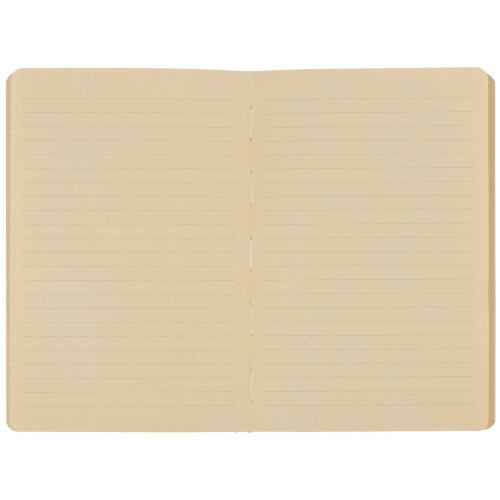 Блокнот А5 из переработанного тростника и RPET "Adiantum", 80 листов, гибкая обложка, зеленое яблоко