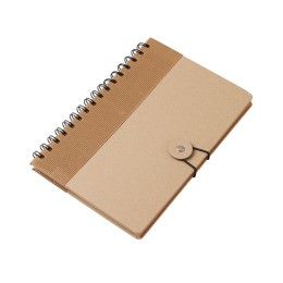 Крафтовый блокнот А5 в твердой обложке "Saharan Cypress", 80 листов 70 гр/м2 бумаги, натуральный