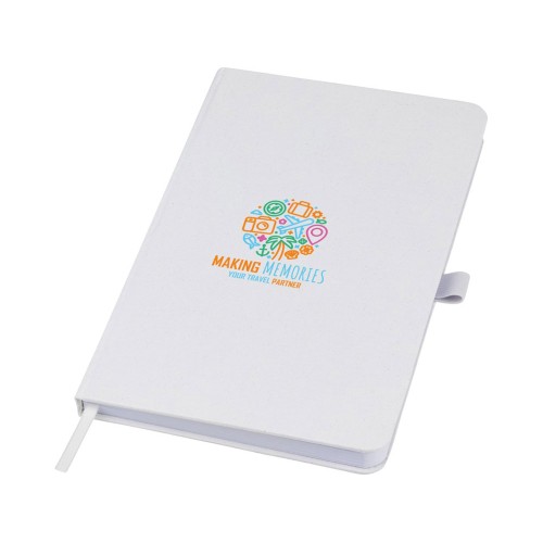 Блокнот Fabianna с мятой бумагой в твердой обложке, белый