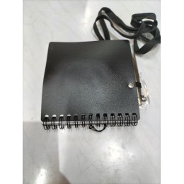 Блокнот А6 "Журналист" с ручкой, черный (Р)