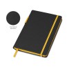Бизнес блокнот "Bossy Junior" с цветным срезом, твердая обложка, 96 листов, черный и желтый