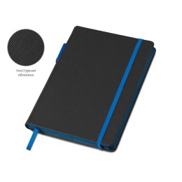Бизнес блокнот "Bossy Junior" с цветным срезом, твердая обложка, 96 листов, черный и синий