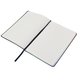 Блокнот А5 в гибкой обложке "Fellini" с голографическим срезом, темно-синий