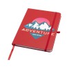 Teak блокнот А5 из переработан. материала в твердой обложке с линован. страницами - Красный