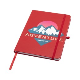 Teak блокнот А5 из переработан. материала в твердой обложке с линован. страницами - Красный