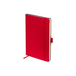 Блокнот А5  "City Flex" на резинке, красный