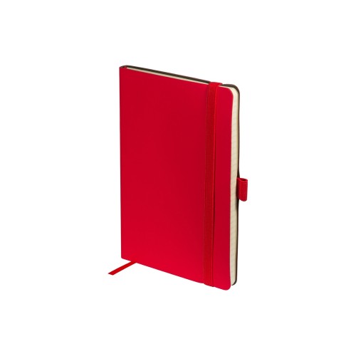 Блокнот А5  "City Flex" на резинке, красный