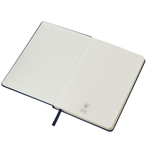 Бизнес-блокнот "С3" софт-тач с магнитом, твердая обложка, 96 листов, темно-синий