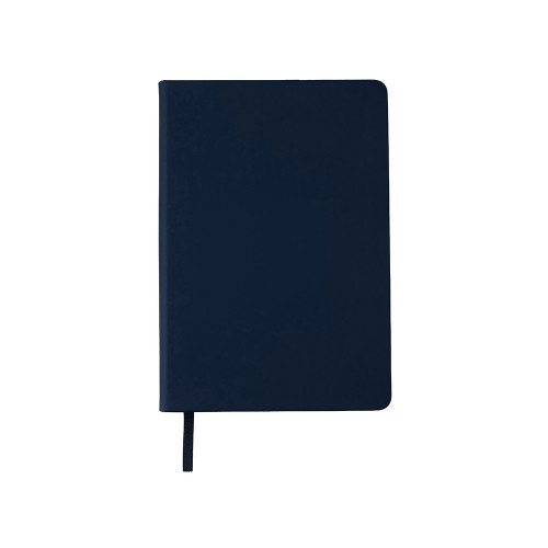 Бизнес-блокнот "С3" софт-тач с магнитом, твердая обложка, 96 листов, темно-синий