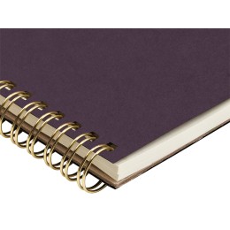 Бизнес тетрадь на гребне А5 "Pragmatic", 60 листов в клетку, фиолетовый