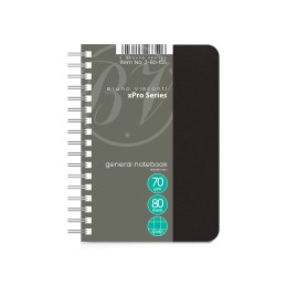 Бизнес - блокнот А6 (99 х 139 мм.) "xPro" 80 л., черный