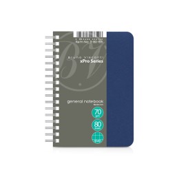 Бизнес - блокнот А6 (99 х 139 мм.) "xPro" 80 л., синий
