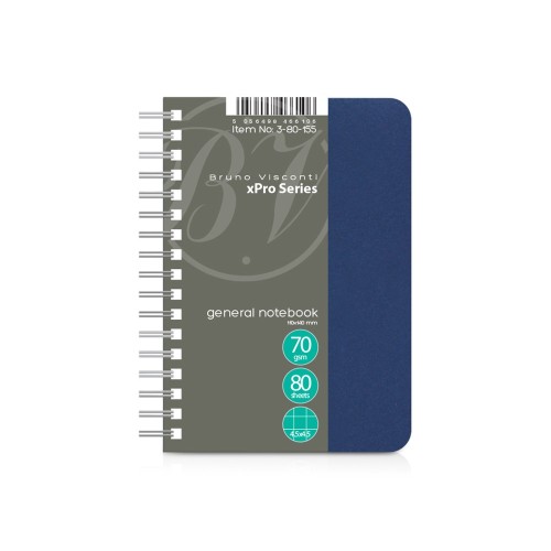 Бизнес - блокнот А6 (99 х 139 мм.) "xPro" 80 л., синий