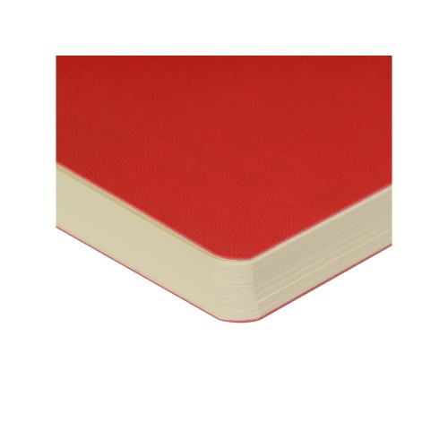 Скетчбук "Sketch & Art" в мягком переплете 145х145 мм, 100 л. бежевой бумаги 100 гр., красный