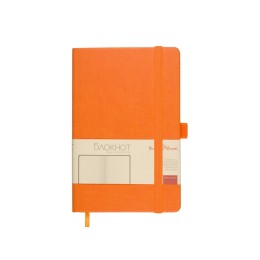 Блокнот А5  "City" на резинке, оранжевый