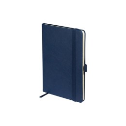 Блокнот А5  "City" на резинке, темно-синий
