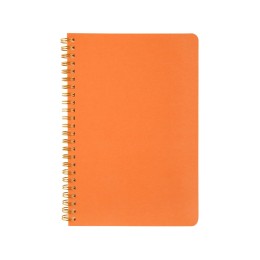 Бизнес тетрадь на гребне А5 "Pragmatic", 60 листов в клетку, оранжевый