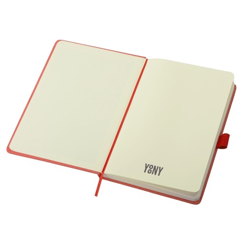 Блокнот А5 "Snow Hard" твердая обложка, 80 листов 70 гр/м2, красный