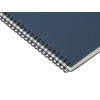Блокнот А5 "Dante" из искусственной кожи на спирали, темно-синий
