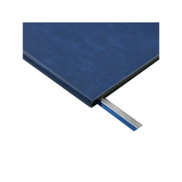 Блокнот А5 "Boston", синий с серым срезом