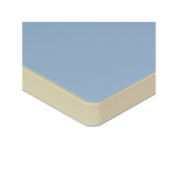 Скетчбук "Sketch & Art" в мягком переплете 145х145 мм, 100 л. бежевой бумаги 100 гр., голубой