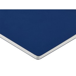 Тетрадь с каменной бумагой А5 "Carrara" 40 л., линейка, синий