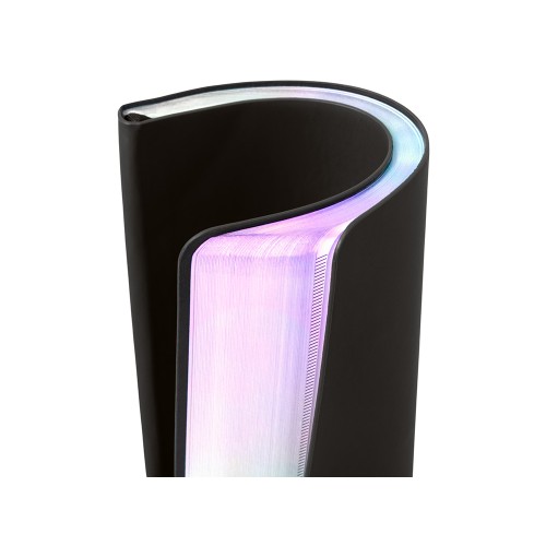 Блокнот А5 в гибкой обложке "Fellini" с голографическим срезом, черный