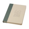 Liliana блокнот формата А5 в твердой обложке из пластика из сахарного тростника - Зеленый яркий