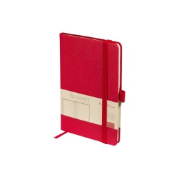 Блокнот А5  "City" на резинке, красный