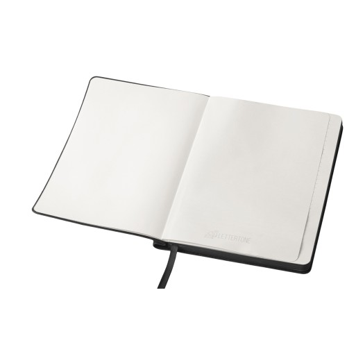 Блокнот А5 "Notepeno Max", 96 листов 80 гр/м2 белой FSC бумаги, черный