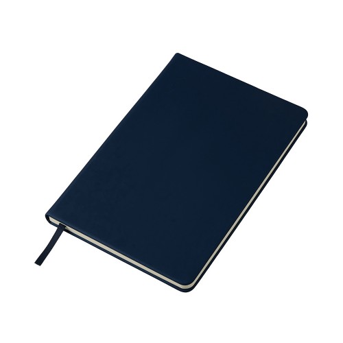 Бизнес-блокнот "С3" софт-тач с магнитом, твердая обложка, 96 листов, темно-синий