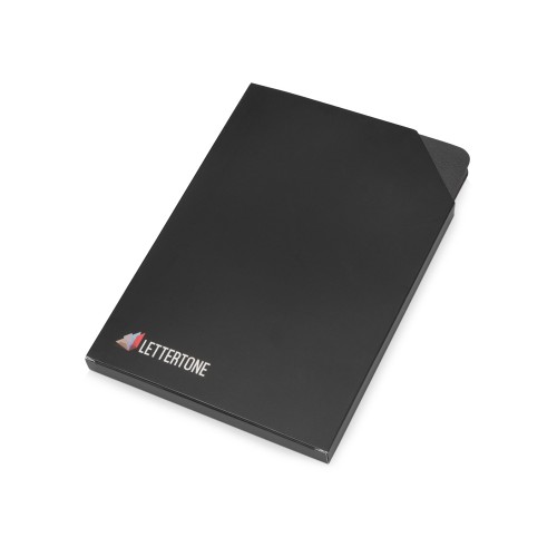 Блокнот «Notepeno» А5 с тонированными линованными страницами, серый