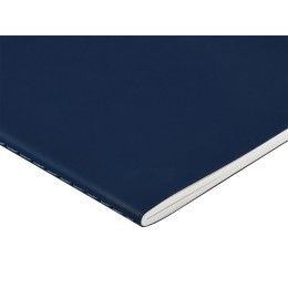 Тетрадь с каменной бумагой А5 "Carrara" 40 л., линейка, темно-синий